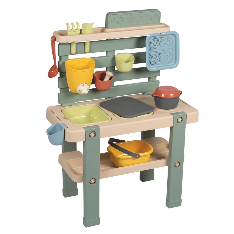 SMOBY LIFE MUD KITCHEN HERNÁ SADA DO VODY A PIESKU ZÁHRADNÁ HRAČKA